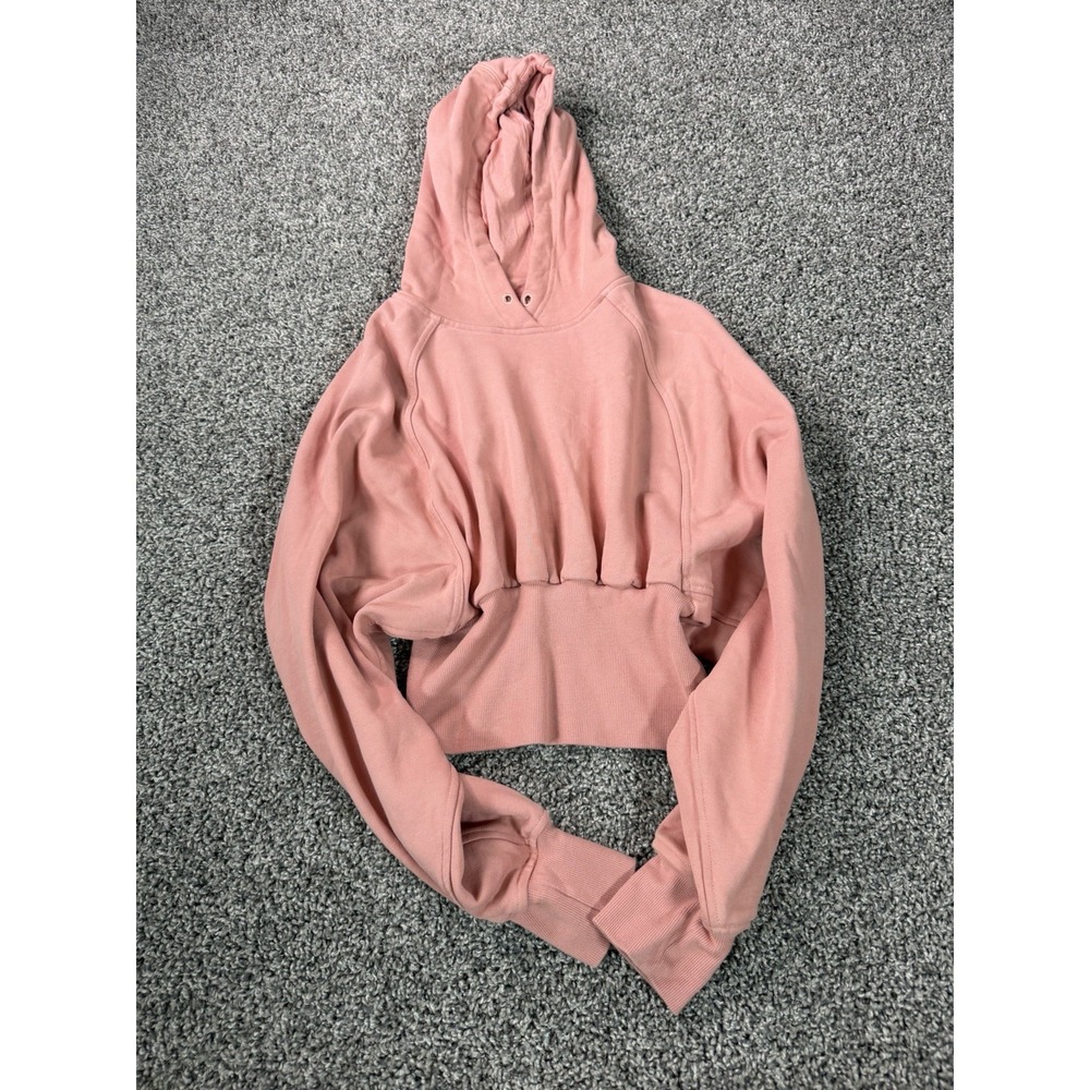 Adidas Stella McCartney Cropped Hoodie Women's Size Medium Pink